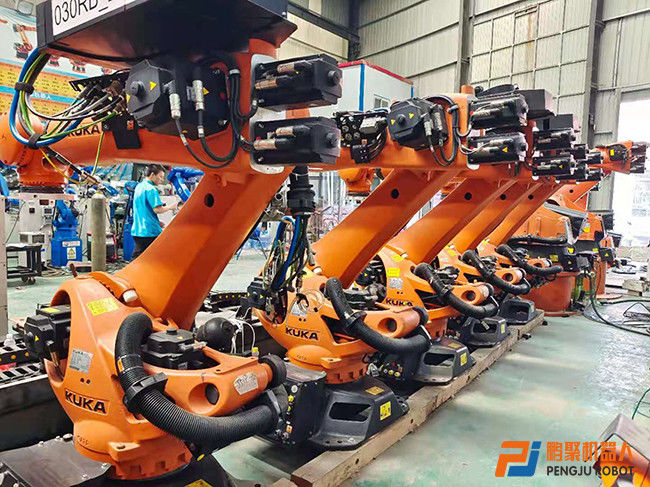 Sở hữu trước 210 Kg Lực lượng hữu ích cánh tay robot AC380V Cung cấp điện Kr210 Mô hình khoan 3D Laser Vision Laser cắt sợi thủy tinh