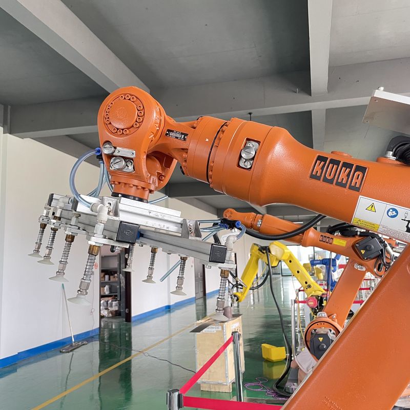 1611mm Reach Palletizing Robot Thiết bị tự động hóa được gắn trên sàn, Robot hàn Flux Core, Robot tải máy