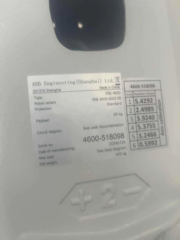 NEW ABB IRB6700 M2004 200/2.60 Chế độ nén, Chế độ nén, Chế độ tải, Chế độ xử lý, đo lường,