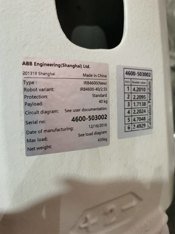 ABB IRB 4600-40/2.05 IP67 6 trục 40kg Trọng lượng trung bình ABB Robot cho các ứng dụng tháo và chọn và đặt máy.