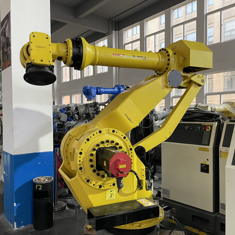 Fanuc M-900iA 350 Robot sử dụng 6 trục 2655mm Reach R30iA Controller Hoàn hảo cho việc làm nhựa và nhiều hơn nữa