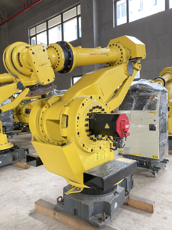 Fanuc M-900iA 350 Robot sử dụng 6 trục 2655mm Reach R30iA Controller Hoàn hảo cho việc làm nhựa và nhiều hơn nữa