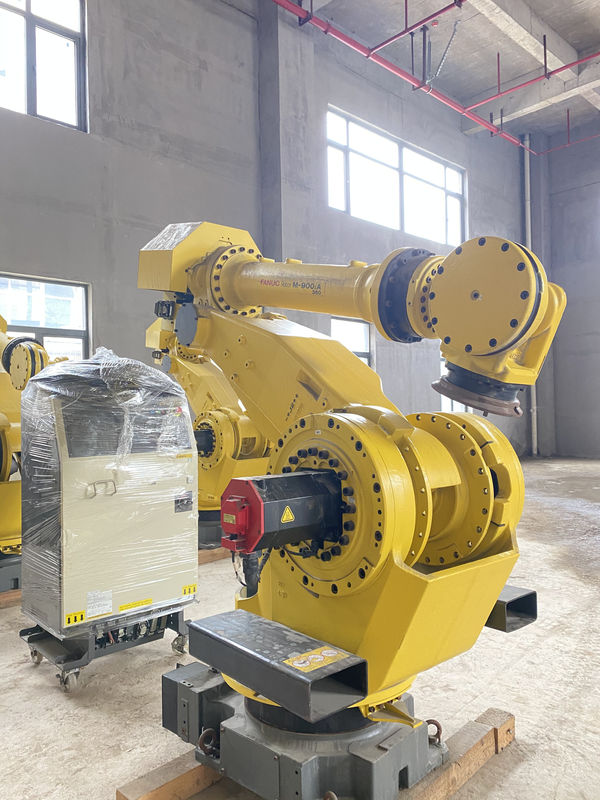 Fanuc M-900iA 350 Robot sử dụng 6 trục 2655mm Reach R30iA Controller Hoàn hảo cho việc làm nhựa và nhiều hơn nữa