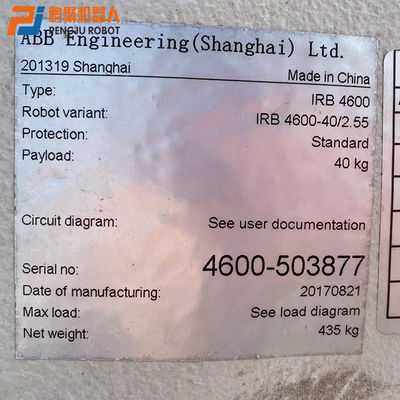Cánh tay robot được sử dụng trong công nghiệp 6 trục ABB IRB 4600-40/2.5 Xử lý Palletizing