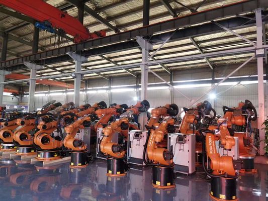 Sở hữu trước 210 Kg Lực lượng hữu ích cánh tay robot AC380V Cung cấp điện Kr210 Mô hình khoan 3D Laser Vision Laser cắt sợi thủy tinh